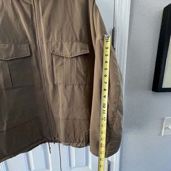 Uniqlo x White Mountaineering Hybrid Down Oversized Parka beige mens size XL - Picture 6 of 7